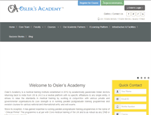 Tablet Screenshot of oslersacademy.com